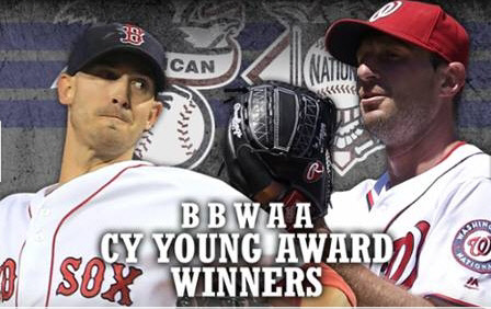 미국야구기자협회(BBWAA)는 17일(이하 한국시각) 투표 집계 결과 슈어저와 포셀로를 각각 NL·AL리그 사이영상 수상자로 선정했다고 밝혔다. 사진=메이저리그 홈페이지 캡쳐